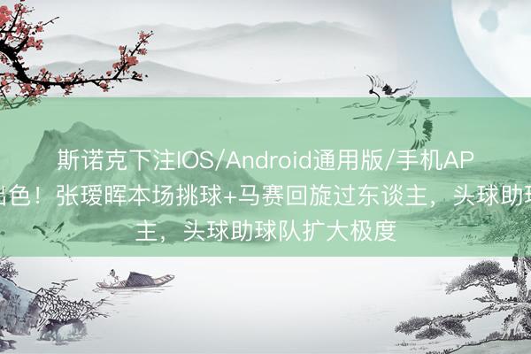 斯诺克下注IOS/Android通用版/手机APP下载 阐扬出色！张瑷晖本场挑球+马赛回旋过东谈主，头球助球队扩大极度
