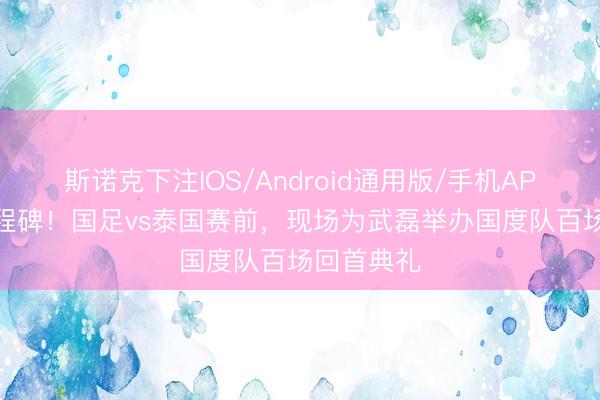 斯诺克下注IOS/Android通用版/手机APP下载 里程碑！国足vs泰国赛前，现场为武磊举办国度队百场回首典礼