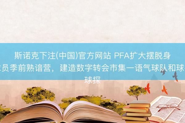 斯诺克下注(中国)官方网站 PFA扩大摆脱身球员季前熟谙营，建造数字转会市集一语气球队和球探