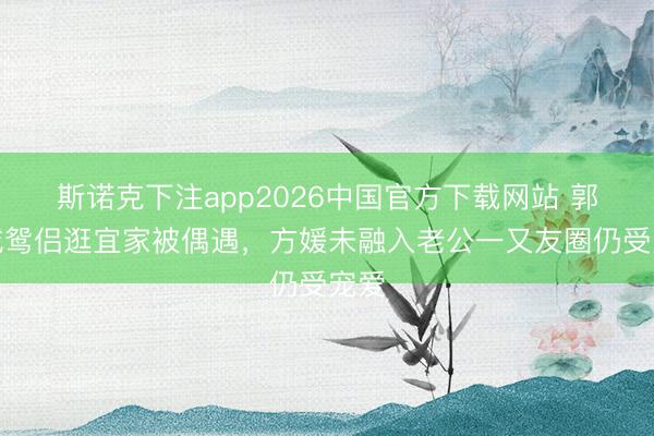 斯诺克下注app2026中国官方下载网站 郭富城鸳侣逛宜家被偶遇,方媛未融入老公一又友圈仍受宠爱